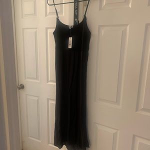 Black Splendid Mix Media Maternity dress